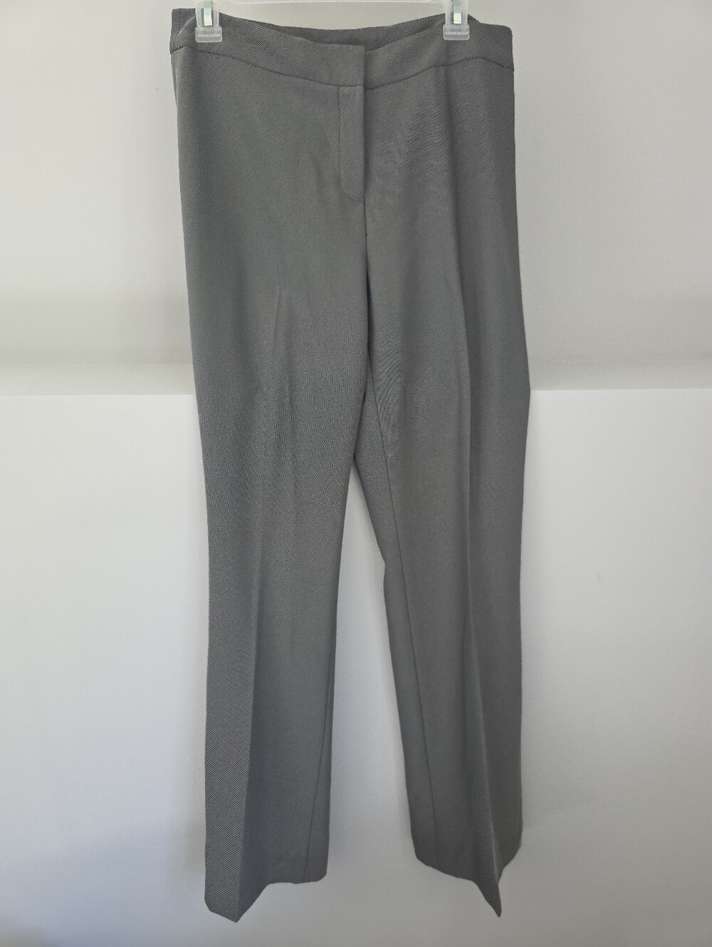 Anne Klein Black and White Pinstripe Stretch Dress Pants